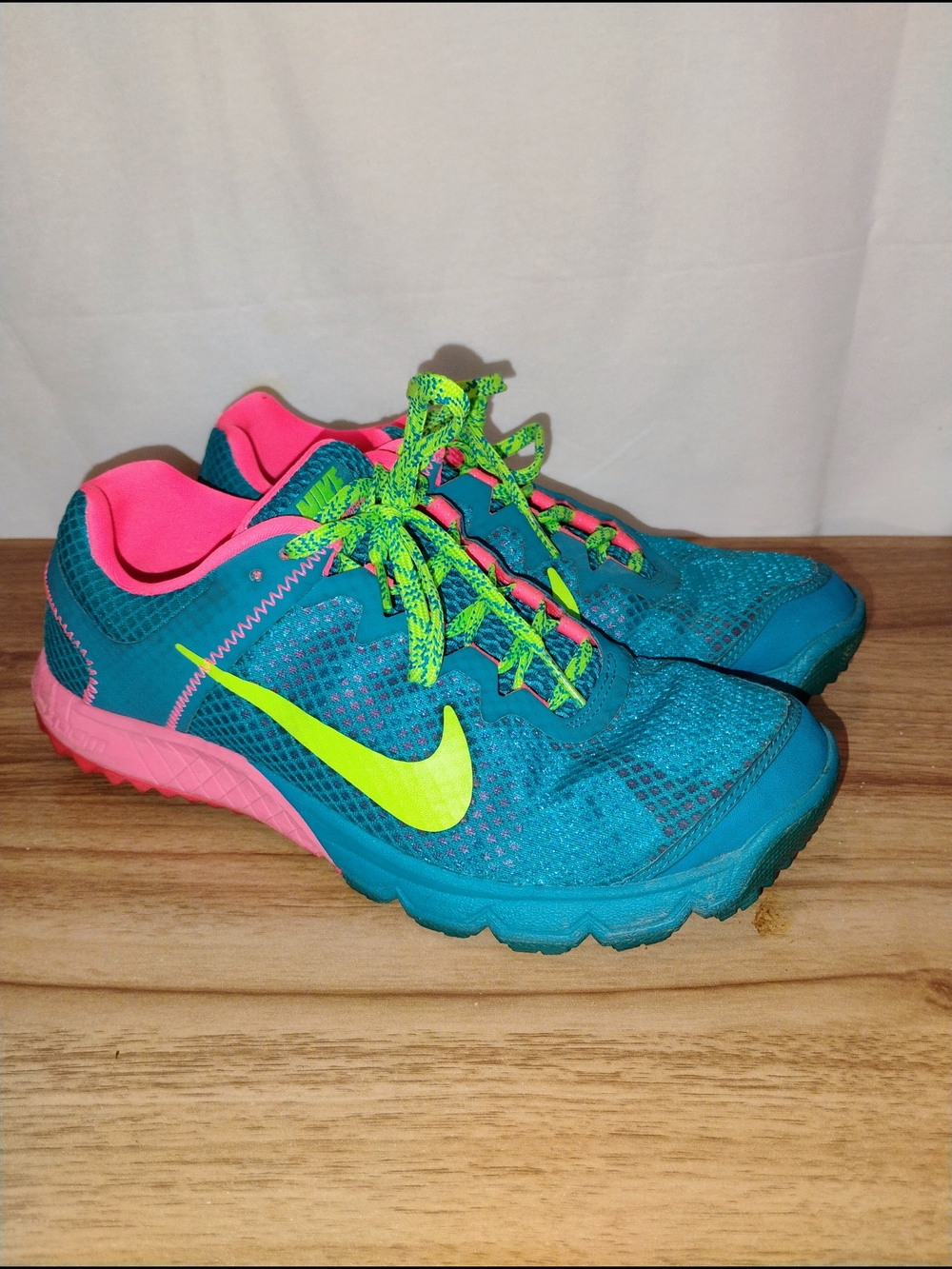 Nike Zoom Wildhorse 6 Shoes Women's Size 8 Green Trail Running Sneakers Athletic